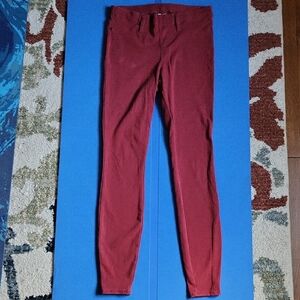 Time and Tru Women's Burgundy Skinny Jeans